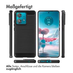 imoshion Brushed Back Cover Motorola Edge 40 Neo - Schwarz