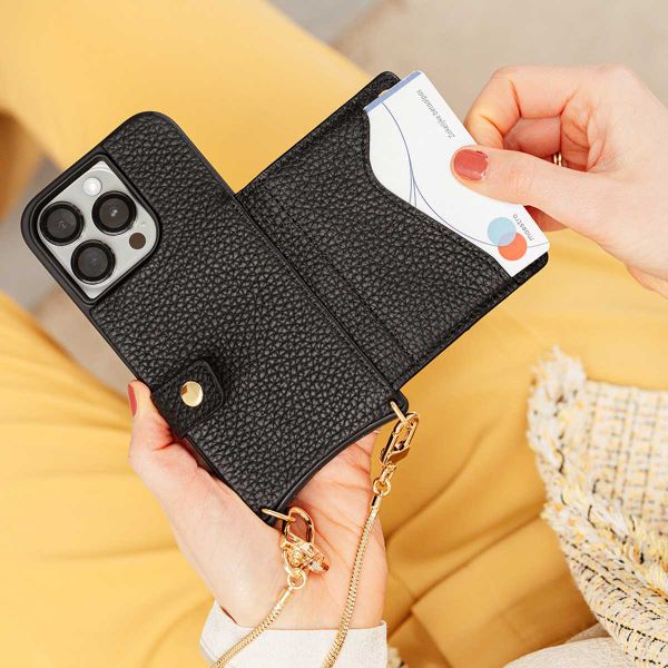 Dutchies MagSafe Back Cover mit Kartenfach Apple iPhone 13 Pro Max - Schwarz