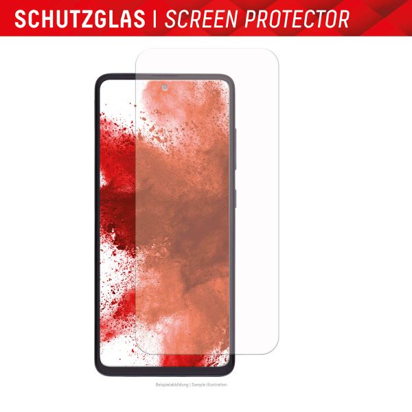 Displex Bildschirmschutzfolie Real Glass Full Cover für das Samsung Galaxy S23 FE - Transparent