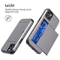 imoshion Backcover mit Kartenfach Apple iPhone 13 - Grau