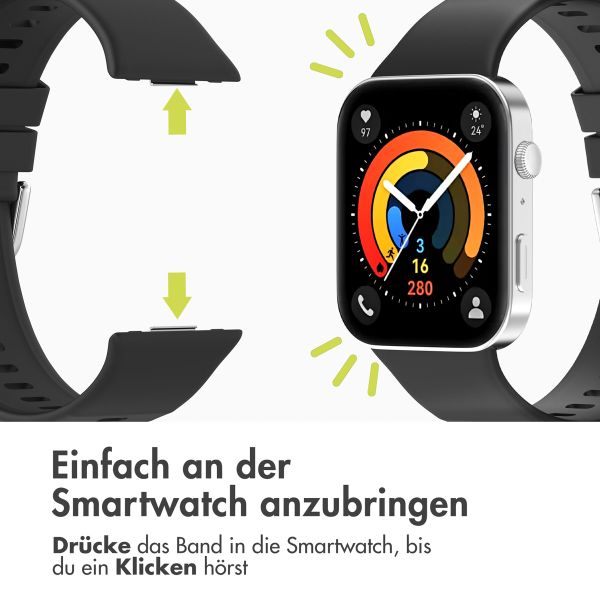 imoshion Silikonband für das  Huawei Watch Fit 3 - Schwarz