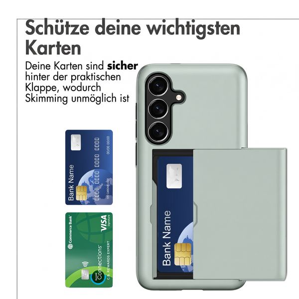 imoshion Backcover mit Kartenfach Samsung Galaxy S26 FE - Dunkelgrün