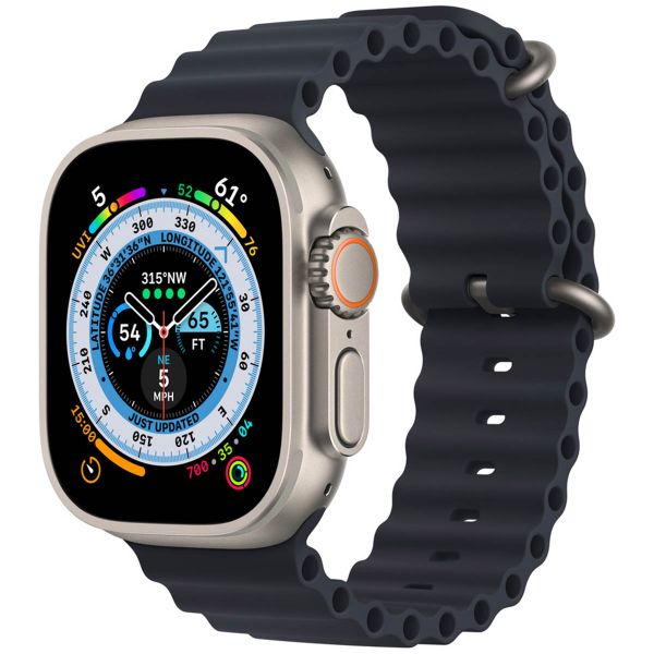 Apple Ocean Armband für die Apple Watch Series 1-10 / SE / Ultra (2) - 42/44/45/46/49 mm - Midnight