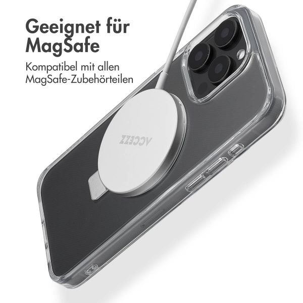 Accezz Ring Stand Backcover mit MagSafe Apple iPhone 15 Pro Max - Transparent