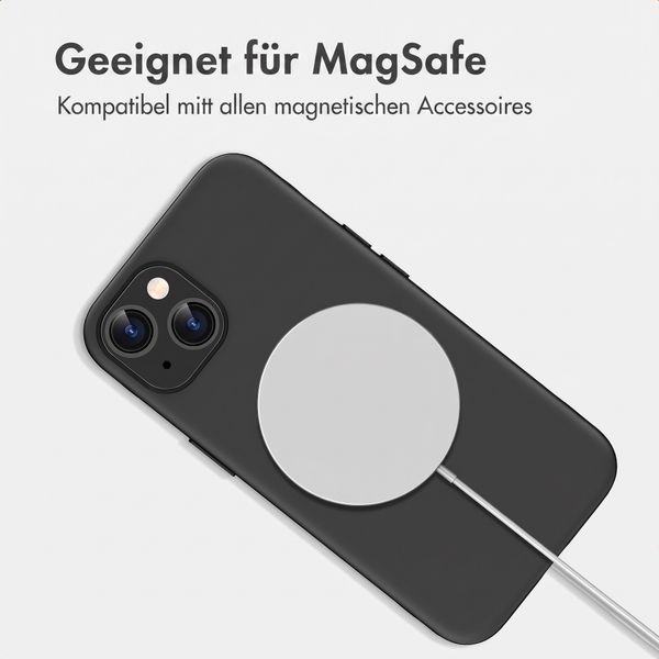 imoshion Color Backcover mit Thin MagSafe Ring Apple iPhone 14 / 13 - Schwarz