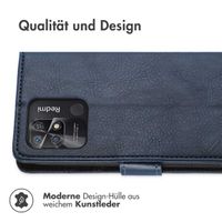 imoshion Luxuriöse Klapphülle für das Xiaomi Redmi 10C - Dunkelblau