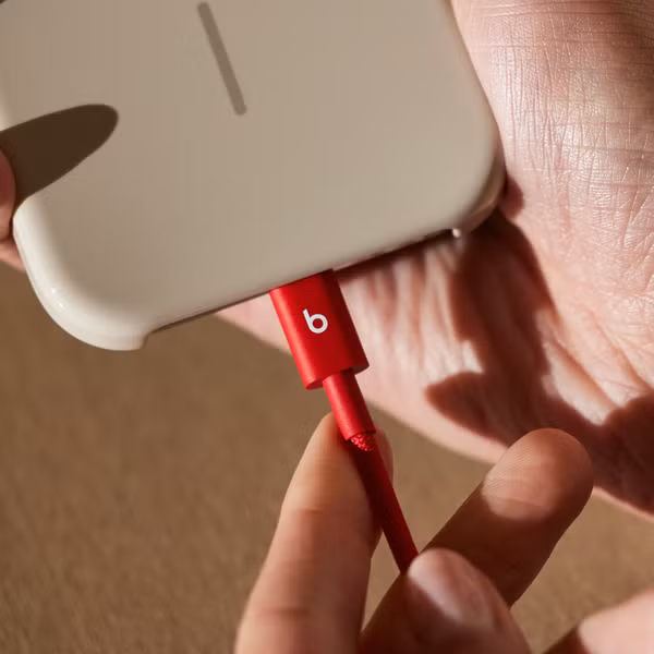 Beats Geflochtenes USB-C zu USB-C Kabel 60W - 1,5 Meter - Rapid Red