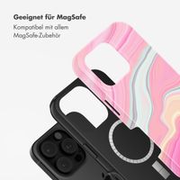 Selencia Vivid Tough Back Cover mit MagSafe für das iPhone 16 Pro - Pastel Lipstick Marble