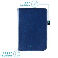imoshion Vegan Leather Klapphülle Pocketbook Touch Lux 5 / HD 3 / Basic Lux 4 / Vivlio Lux 5 - Dunkelblau