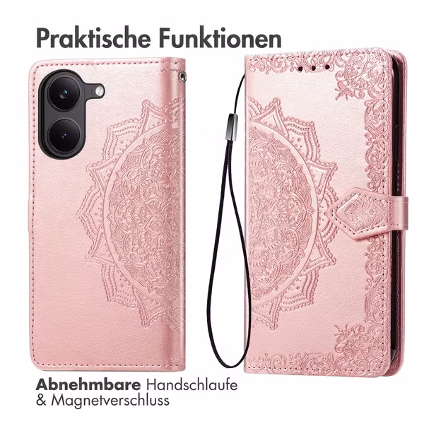 imoshion Mandala Klapphülle Xiaomi Poco X8 Pro - Rose Gold