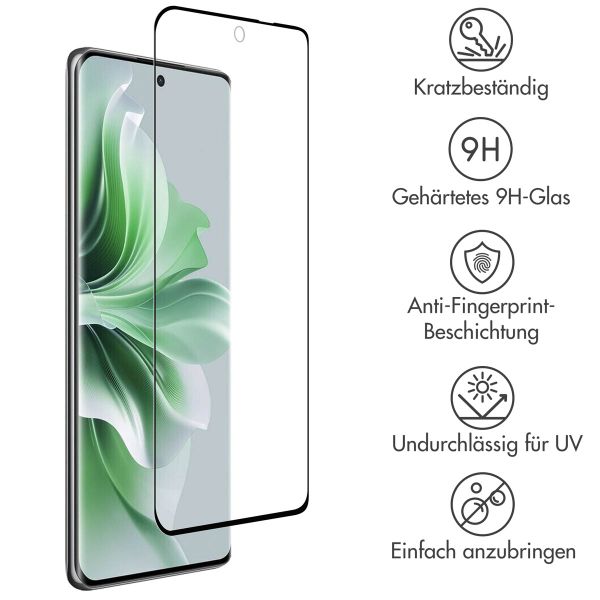 Accezz Full Cover Screen Protector aus gehärtetem Glas für das Oppo Reno 11