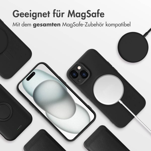 imoshion Color Back Cover mit MagSafe für das iPhone 15 - Schwarz