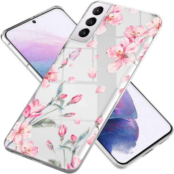 imoshion Design Hülle Samsung Galaxy S21 Plus - Blume - Rosa