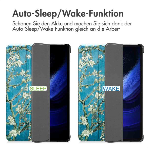 imoshion Design Trifold Klaphülle Xiaomi Pad 6 / 6 Pro - Green Plant