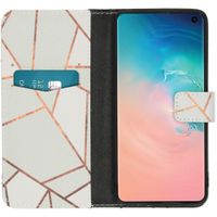 imoshion Design TPU Klapphülle Samsung Galaxy S10 - White Graphic