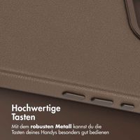Accezz MagSafe Leather Backcover Apple iPhone 16e - Kaffeebraun