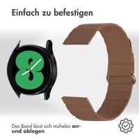 imoshion Magnetlederarmband für das Samsung Galaxy Watch 7 40/44 mm - Braun
