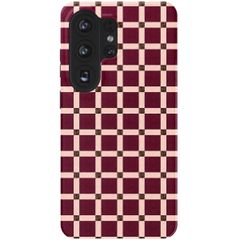 Selencia Vivid Back Cover Samsung Galaxy S26 Ultra - Check This Burgundy