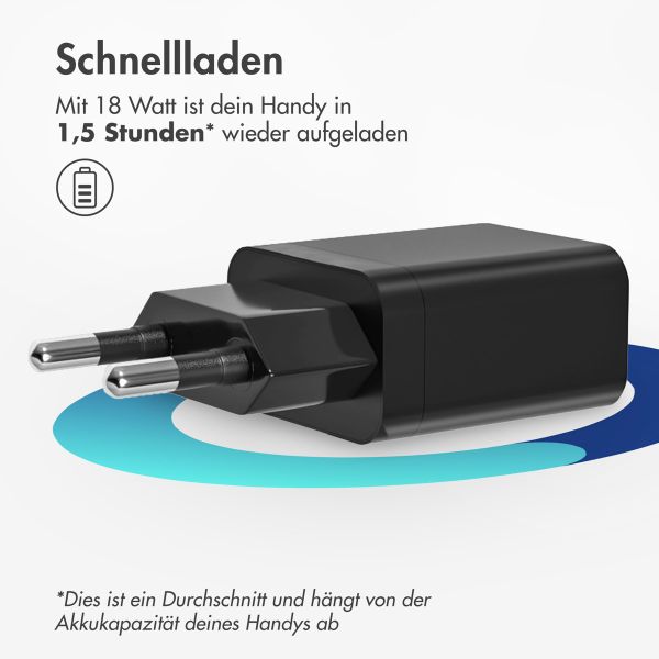 imoshion 18 Watt Ladegerät | USB-A - Schwarz