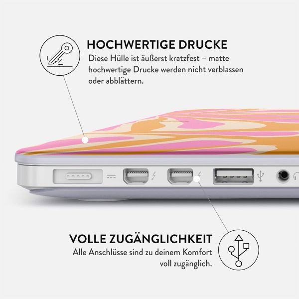 Burga Hardshell Hülle für das MacBook Pro 14 Zoll (2021 / 2023 M3 chip / 2024 M4 chip) - A2442 / A2779 / A2918 / A3112 / A3185 / A3401 - Aloha