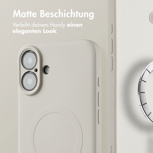 imoshion Color Back Cover mit MagSafe für das Apple iPhone 16 Plus - Beige