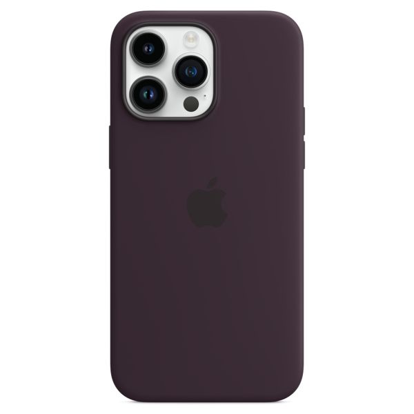 Apple Silikon-Case MagSafe für das iPhone 14 Pro Max - Elderberry