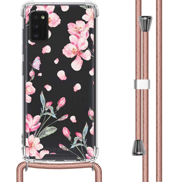 imoshion Design Hülle mit Band für das Samsung Galaxy A41 - Blossom Watercolor