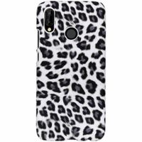 Leopard Design Hardcase-Hülle Weiß für das Huawei P20 Lite