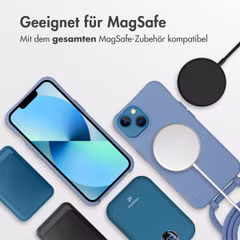 imoshion Color Backcover mit abnehmbarem Handykette und MagSafe Apple iPhone 13 - Ash Blue
