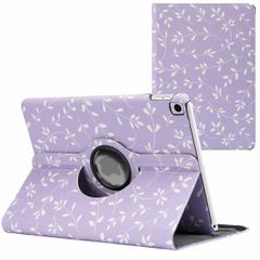 imoshion 360° drehbare Design Klapphülle Apple iPad 9 (2021) 10.2 Zoll / iPad 8 (2020) 10.2 Zoll / iPad 7 (2019) 10.2 Zoll - Lavender Flowers