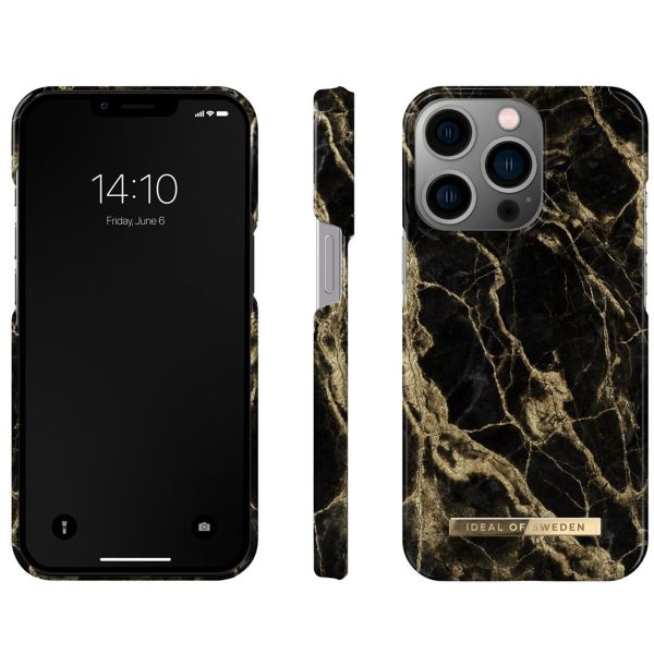 iDeal of Sweden Fashion Back Case für das iPhone 13 Pro - Golden Smoke Marble