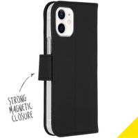 Accezz Wallet TPU Klapphülle Schwarz für das iPhone 12 Mini