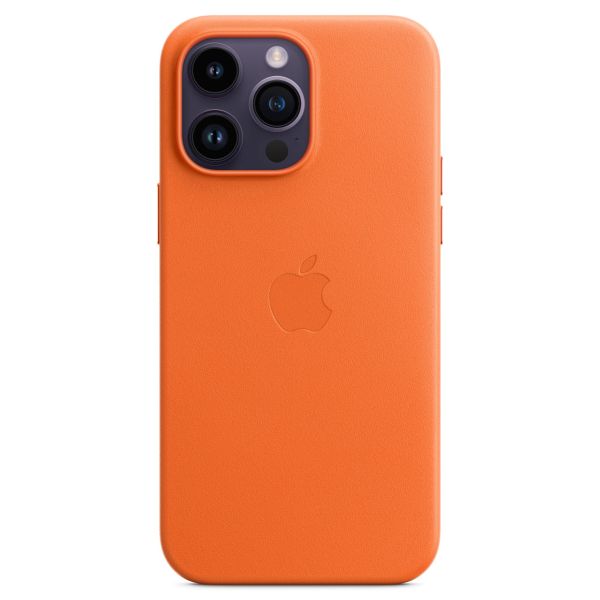 Apple Leder-Case MagSafe für das Apple iPhone 14 Pro Max - Orange