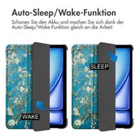 imoshion Design Trifold Klaphülle Apple iPad Air 13 Zoll (2025) M3 / (2024) M2 - Green Plant