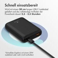 imoshion Kompakte Powerbank 10.000 mAh - Schwarz