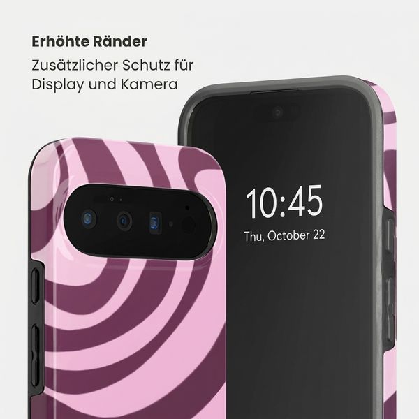 Selencia Vivid Rückabdeckung mit MagSafe Google Pixel 11 Pro - Wavy Swirl Pink Plum