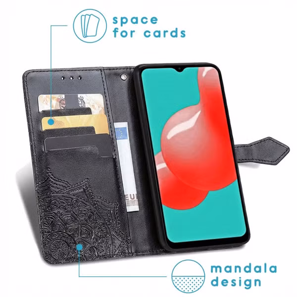 imoshion Mandala Klapphülle Samsung Galaxy A32 (5G) - Schwarz