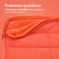 imoshion Puffer Laptop Hülle 13-14 Zoll - Laptop Sleeve - Apricot Crush Orange