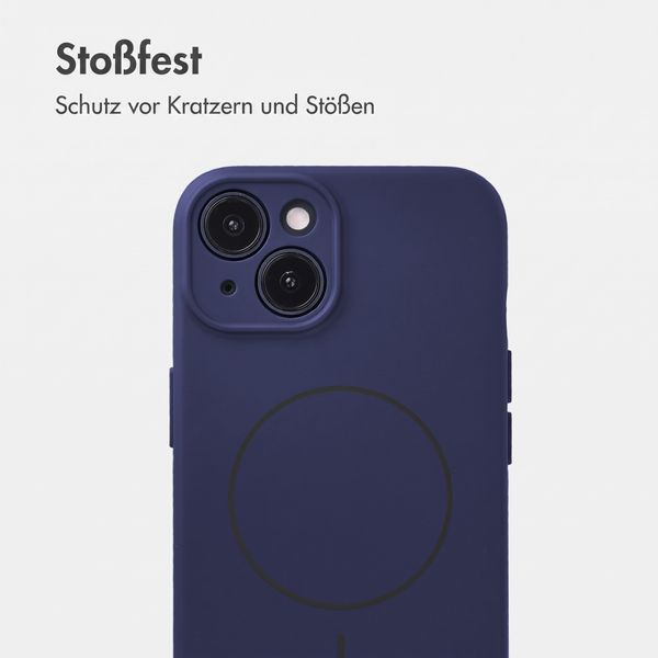 Accezz Grip Backcover mit MagSafe Apple iPhone 14 - Dunkelblau