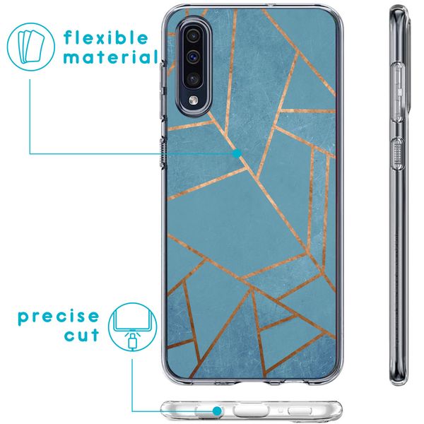 imoshion Design Hülle für das Samsung Galaxy A50 / A30s - Blue Graphic