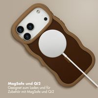 Selencia Wavy Backcover mit MagSafe Apple iPhone 17 Pro Max - Mocha Brown