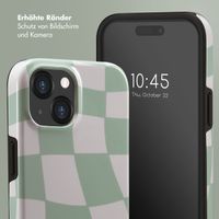 Selencia Vivid Tough Back Cover für das iPhone 15  - Groovy Sage Green