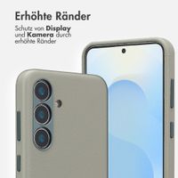 Accezz MagSafe Leather Backcover Samsung Galaxy S25 - Light Grey