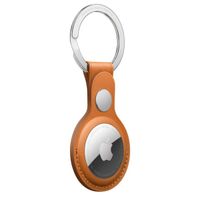 Apple Leather Key Ring für Apple AirTag - Golden Brown