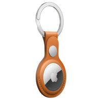 Apple Leather Key Ring für Apple AirTag - Golden Brown