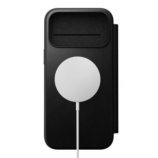 Nomad Modern Leather Folio Klapphülle Apple iPhone 17 Pro Max - Schwarz