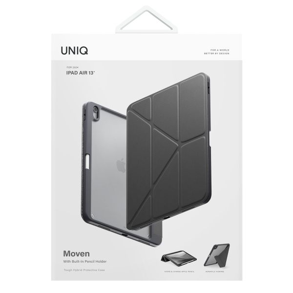 Uniq Moven Case Apple iPad Air 13 Zoll (2025) M3 / (2024) M2 - Charcoal Grey