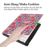 imoshion Design Slim Hard Case Sleepcover für das Kobo Elipsa 2E - Flower Watercolor