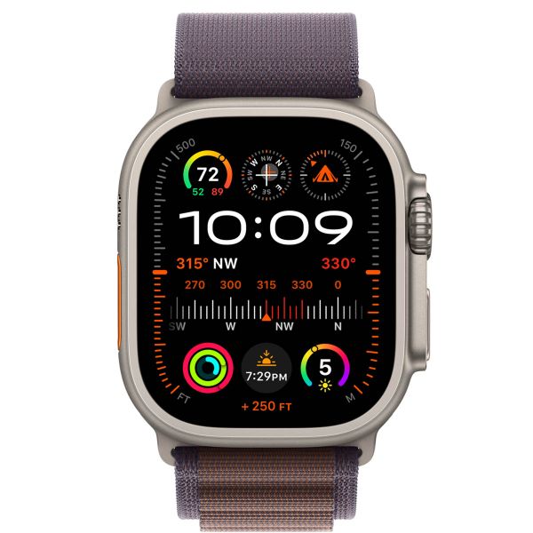 Apple Alpine Loop Band für die Apple Watch Series 1-10 / SE / Ultra (2) - 42/44/45/46/49 mm - Größe M - Indigo