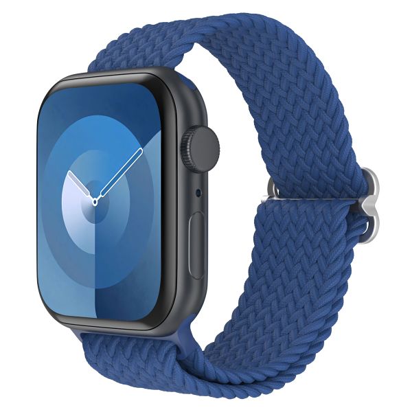 imoshion Gewebtes Nylonarmband für die Apple Watch Series 1 bis 10 / SE / Ultra (2) (44/45/46/49 mm) - Dunkelblau